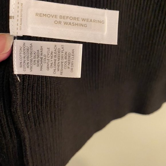 NWT: LOFT cardigan sweater - Black ($25) - Picture 5 of 10